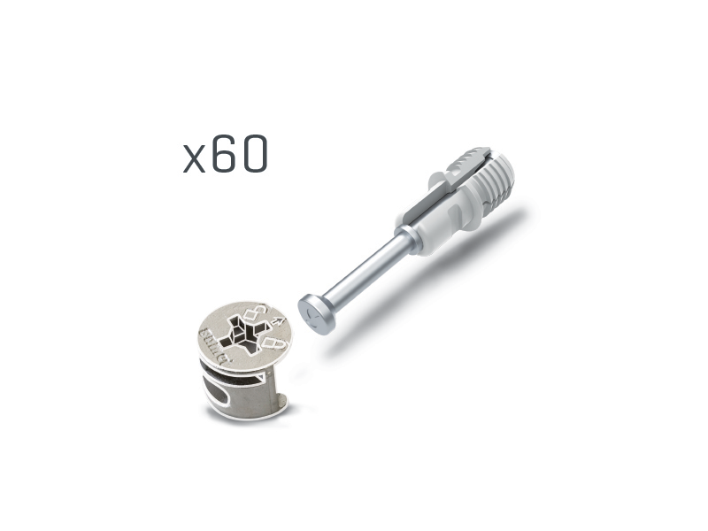 [1080435] JETFIX  Ø8 + SAMFIX Gövde 13,2 mm Nikel Bağlantı Elemanı